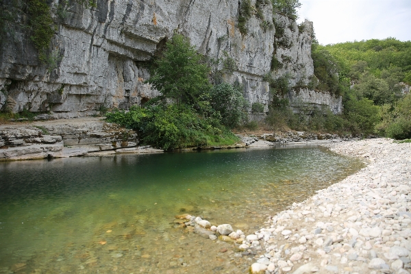 Perspective river valley cliff Photo