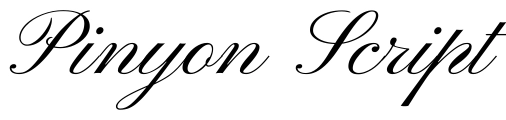 Pinyon Script Font