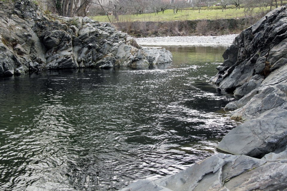 Agua rock cascada río