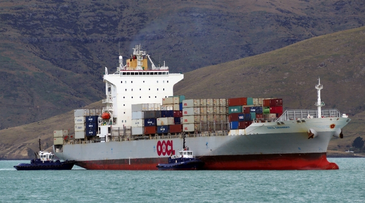 Sea ship vehicle cargo Photo