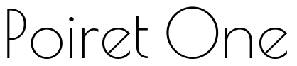 Poiret One Font