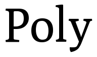 Poly 字体