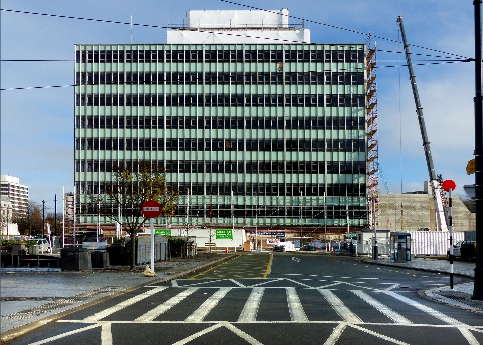 Die architektur gebäude stadt wolkenkratzer