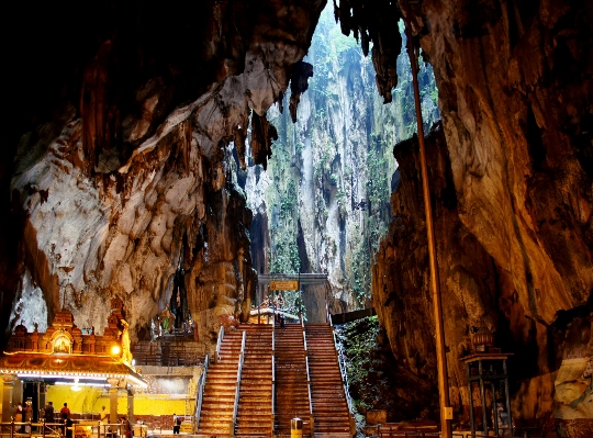 ステップ 形成 洞窟 寺 写真