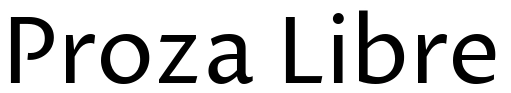 Proza libre Font