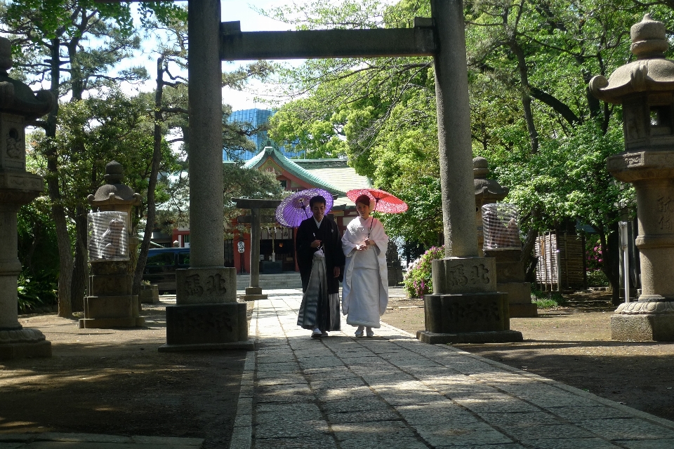 Pedestrian woman street city