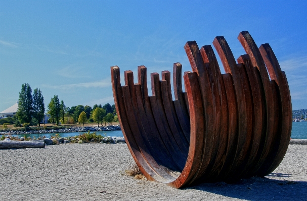 Beach sea sand wood Photo