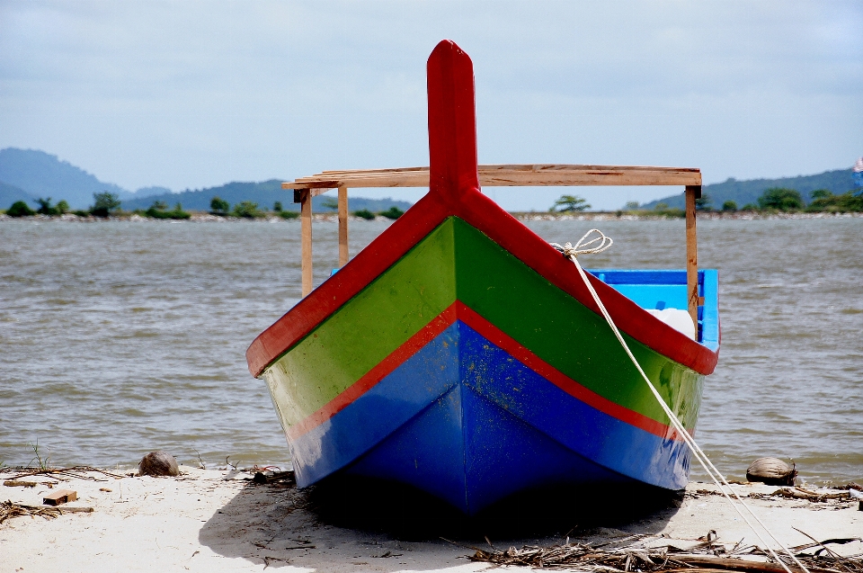 Strand meer wasser boot