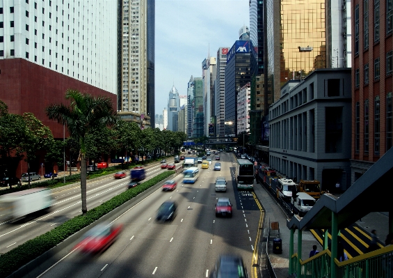 Pedestrian road skyline traffic Photo