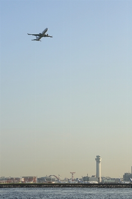 海 飛行 空港 飛行機 写真