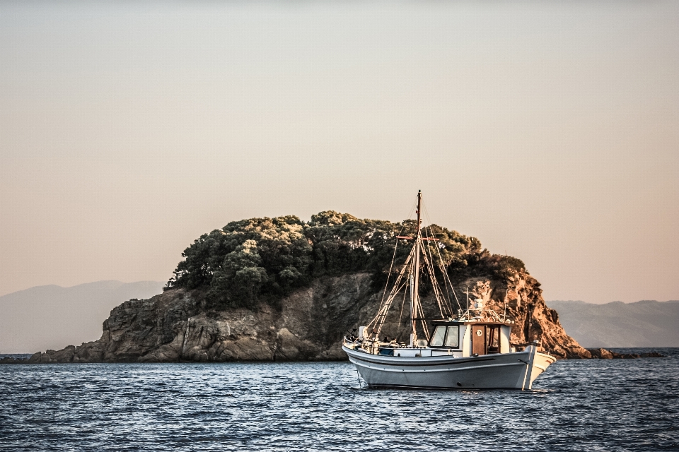 Mar costa océano bote