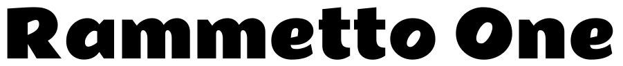 Rammetto One Font