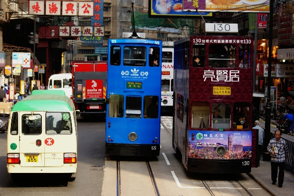 渋滞 街 輸送 車両 写真