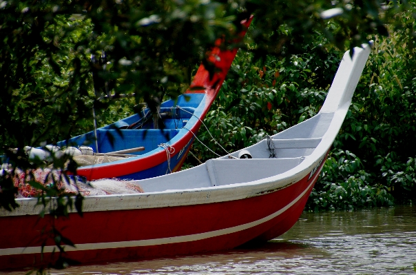 Foto Barco canoa veículo pescaria