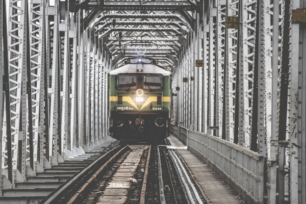 Track bridge train rail Photo