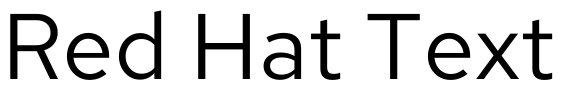 Red Hat Text Font