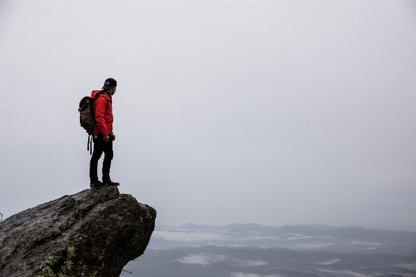 Man rock walking person Photo