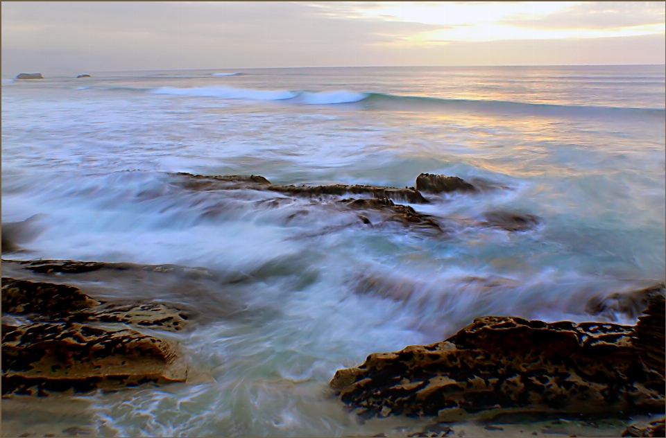 Beach landscape sea coast