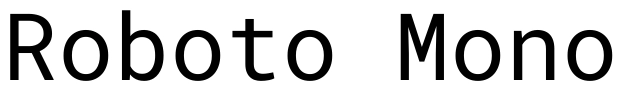 Roboto Mono Font