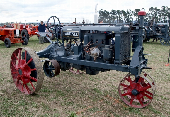 Tractor wheel farming vehicle Photo