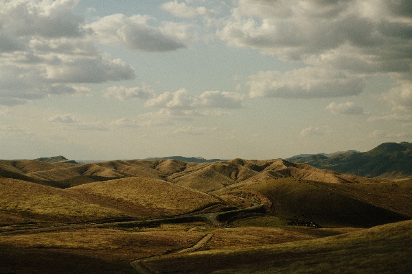 Manzara kum rock ufuk Fotoğraf