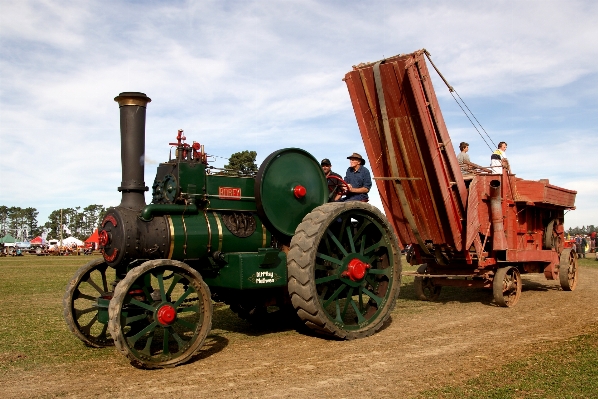 Tractor farm wheel transport Photo