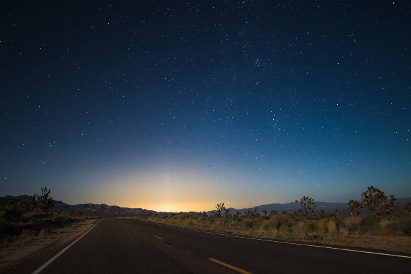 Horizon sky sunset road Photo