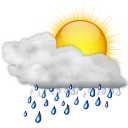 Weather,showers,day,rain Icon