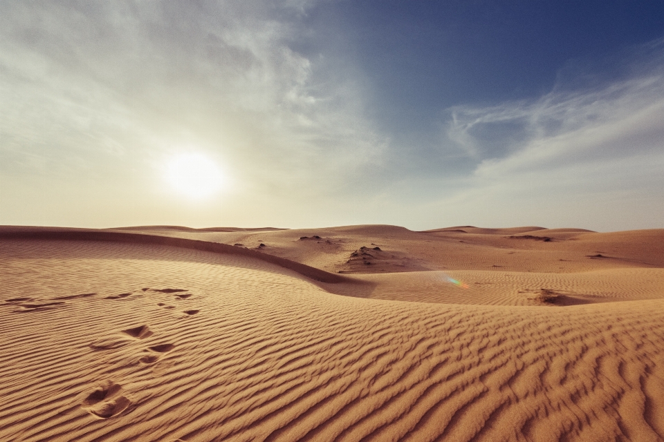 Landschaft sand wolke sonnenuntergang