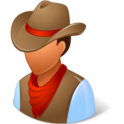 Cowboy, person, mann