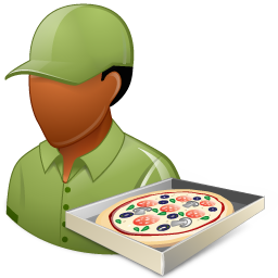 Pizza, person, benutzerbild