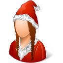 Santa,person,woman,people Icon