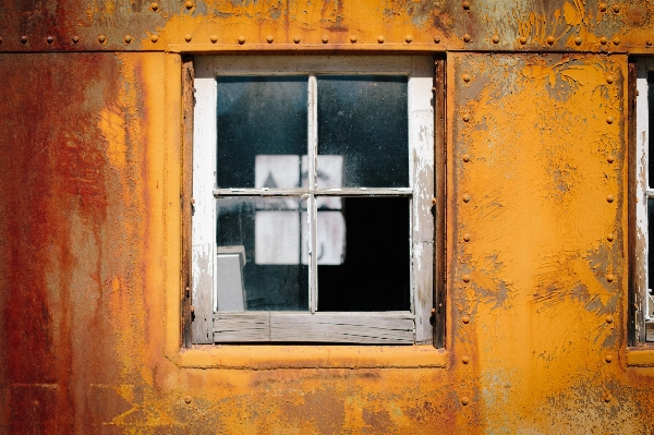 Wood house window wall Photo