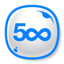 500px, logo