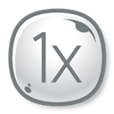 1x, logo