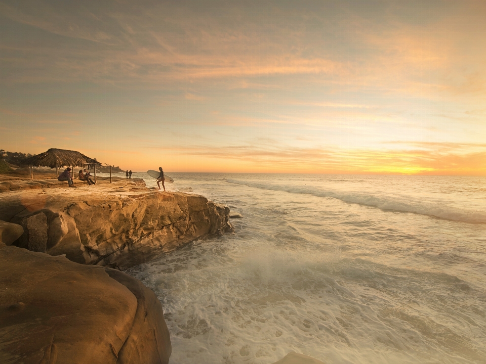 Beach landscape sea coast