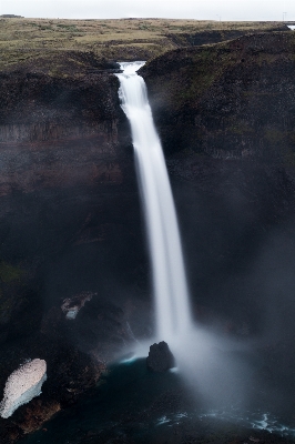 Sea water waterfall moss Photo