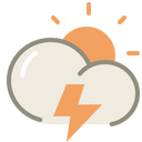 Thunder,day,weather,cloud Icon