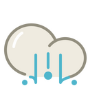 Weather,cloud,rain,lighthail Icon