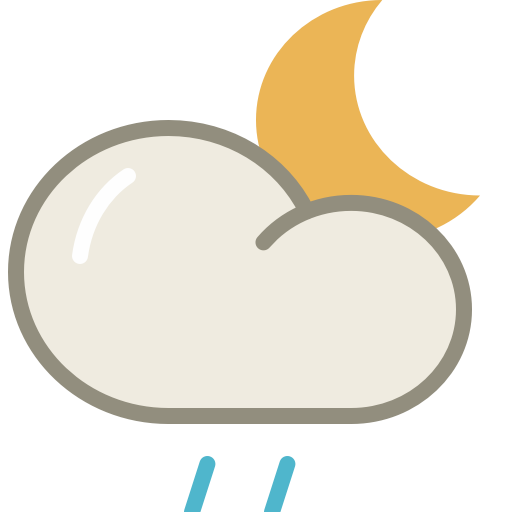 Drizzle, night, weather, cloud