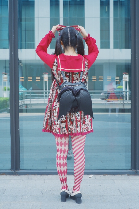 女孩 街道 可爱的 富士胶片