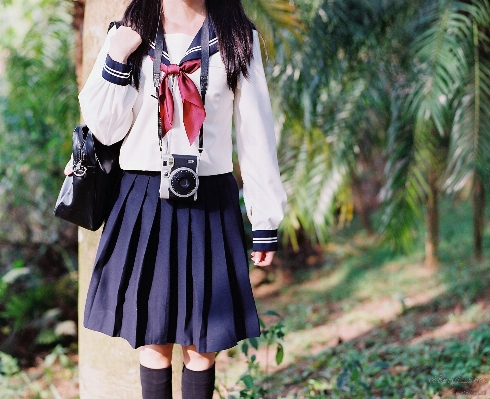 Winter bokeh girl sunshine Photo