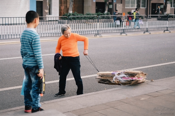 Pedestrian bokeh blur people Photo