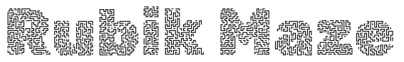 Rubik Maze Font