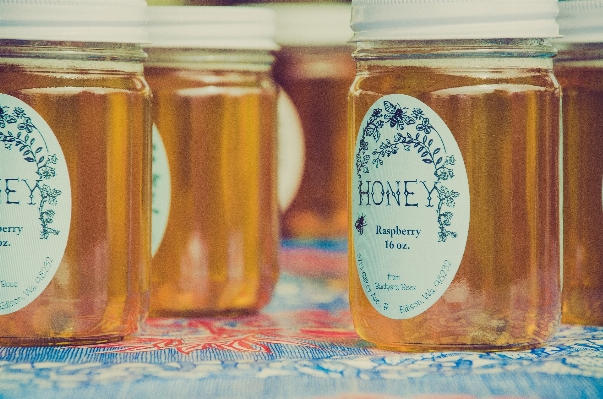 Honey jar food produce Photo