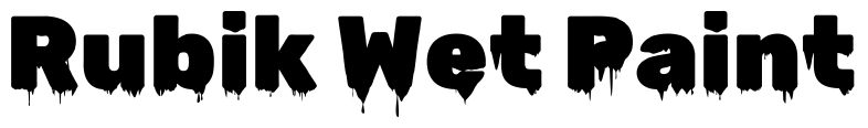 Rubik Wet Paint Font