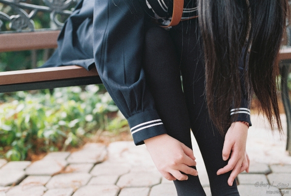 手 冬 女の子 白 写真