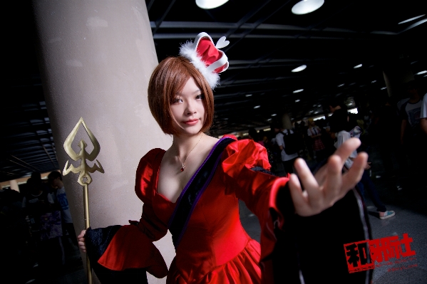 Foto Ragazza carino vestiario cosplay
