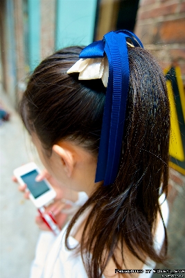 Creative sky girl hair Photo