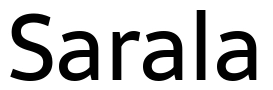 Sarala Font